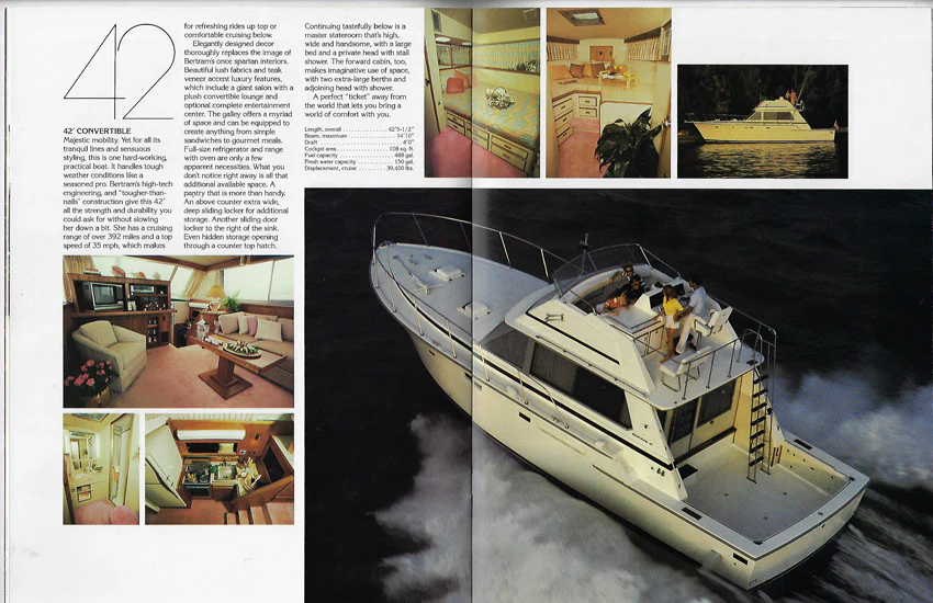 Bertram Convertible — vintage photo